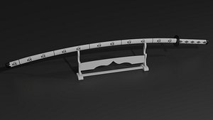 Base KatanaWood stand 3D