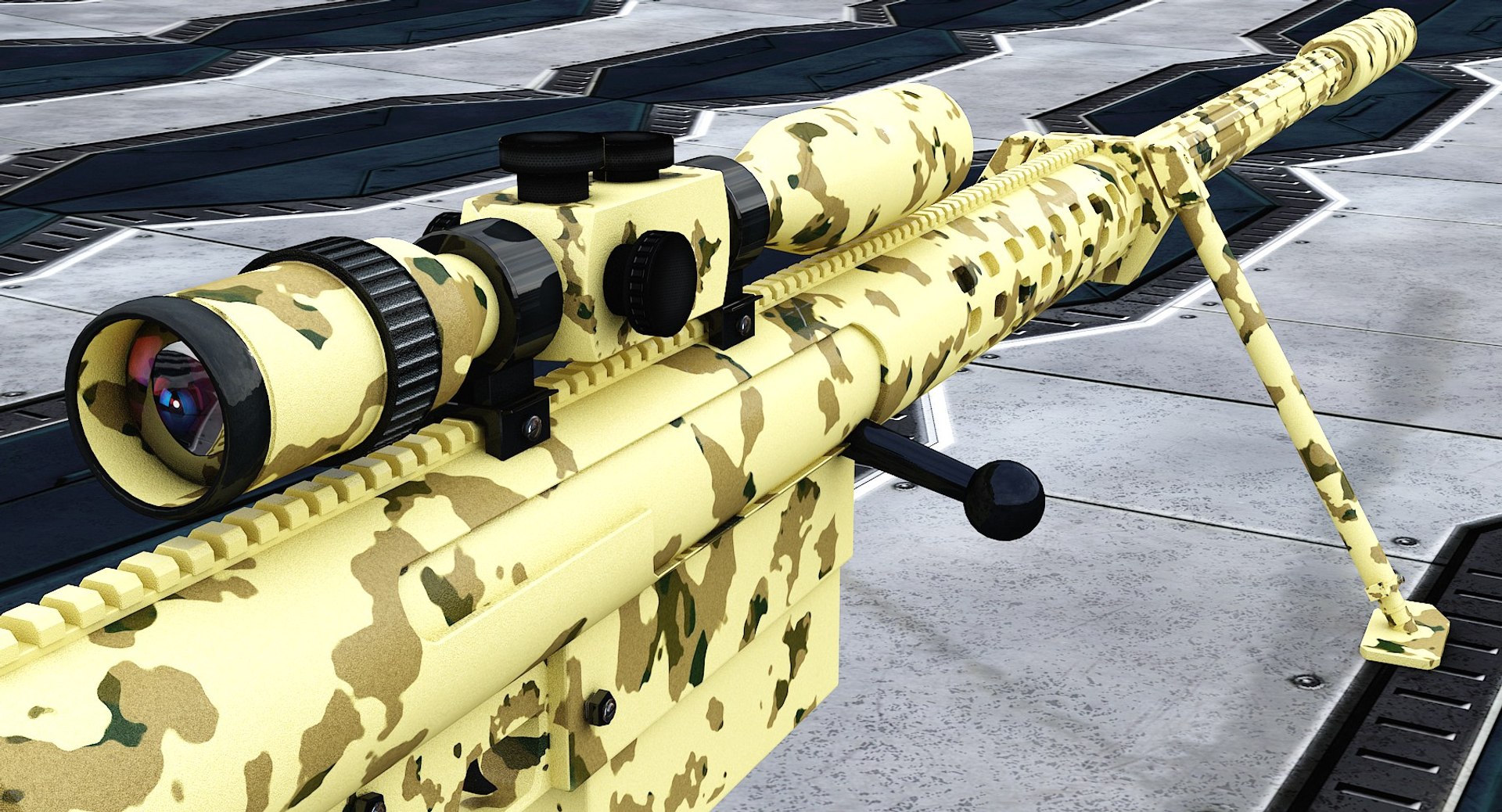3d Anzio 20mm Vulcan Rifle Model