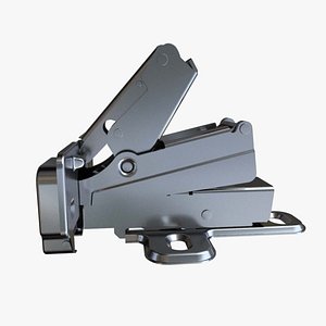 170-degree wide-angle hinge 3D model