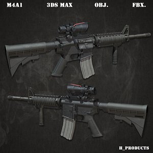 3D model m4a1 rifle