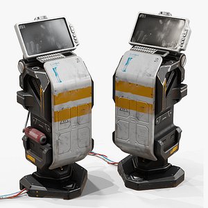3D Sci-fi Console Archie PBR