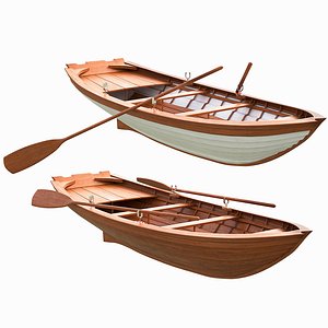 3D wooden boats