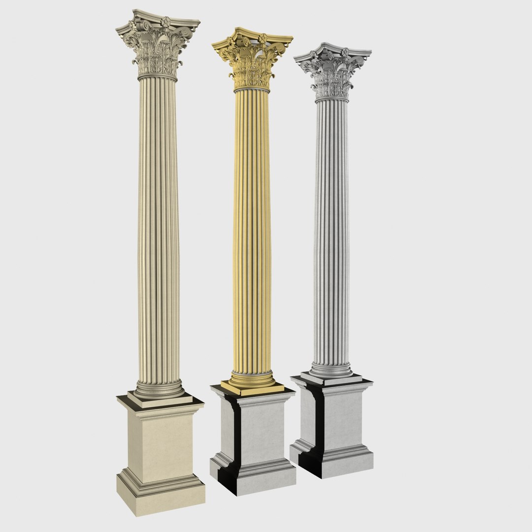 3D corinthian column https://p.turbosquid.com/ts-thumb/21/df9SN3/64pvVu4K/sig/jpg/1537336495/1920x1080/fit_q87/2ea69c4e76e258045666bf57aad6f42f31248efa/sig.jpg