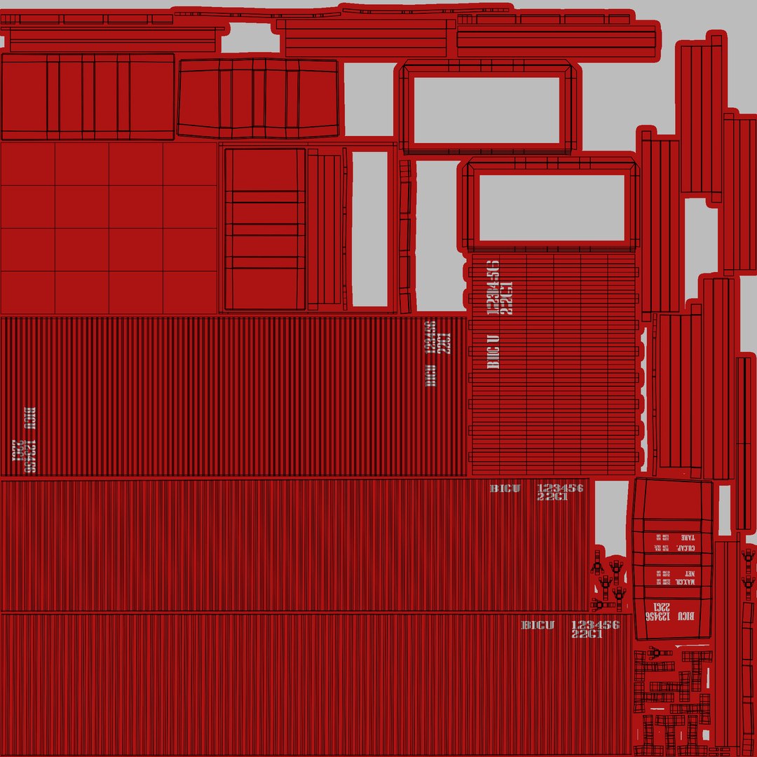 20Ft Cargo Container - Red 3D https://p.turbosquid.com/ts-thumb/21/fB3zRE/Fs/uvlayout20ftcargoclean/jpg/1670408920/1920x1080/fit_q87/06f276b0e498381f413dee5942d118f472784d7a/uvlayout20ftcargoclean.jpg