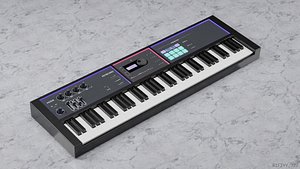 3D Piano Music Keyboard model