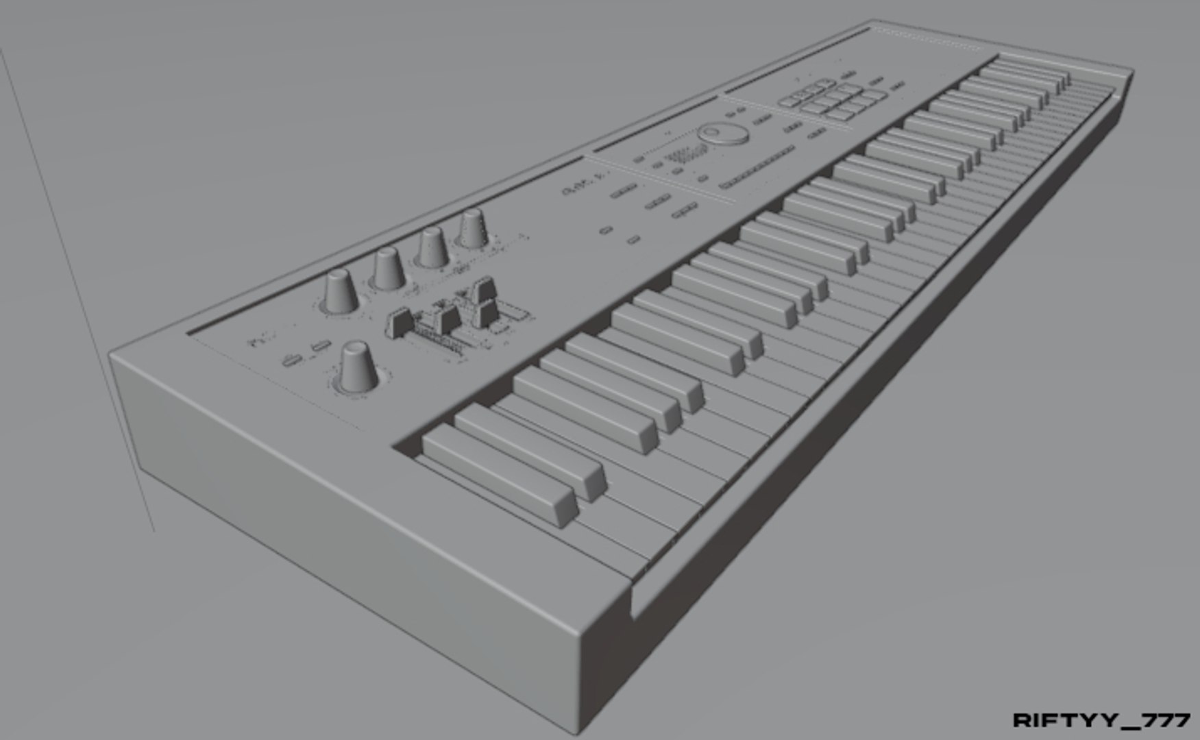 3D Piano Music Keyboard Model - TurboSquid 1839749