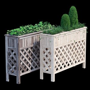3D raised patio planter 48