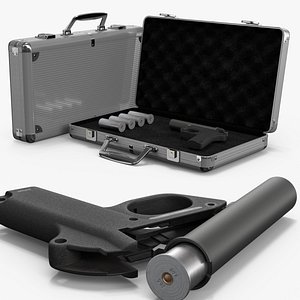 Signal Pistol in Transport Case with Flare Round Separates