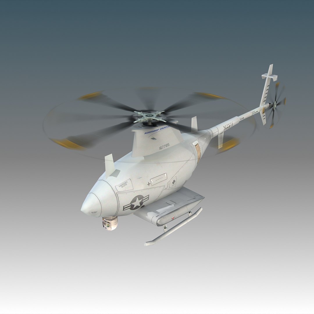 3d Model Northrop Mq-8 Scout Flight