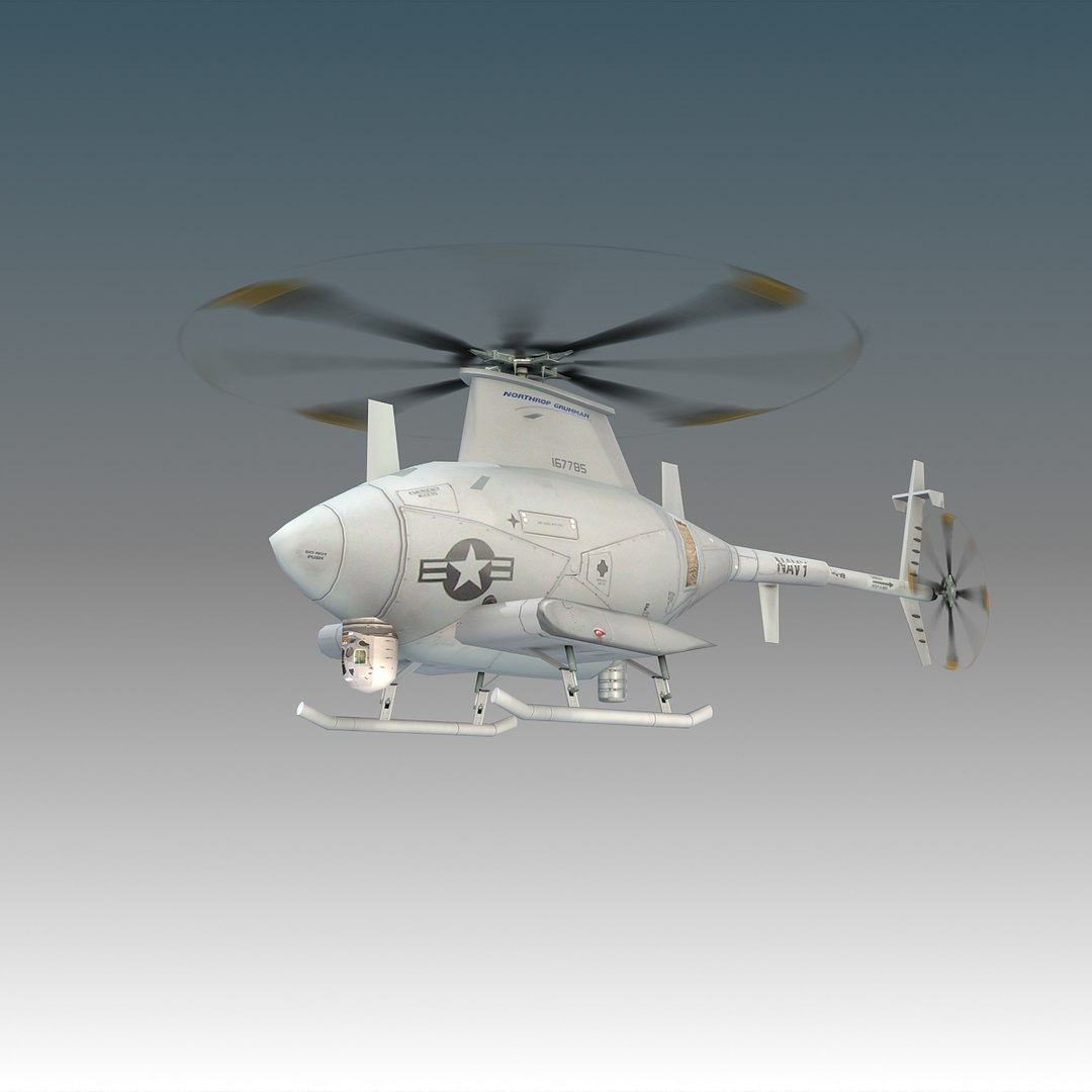 3d Model Northrop Mq-8 Scout Flight