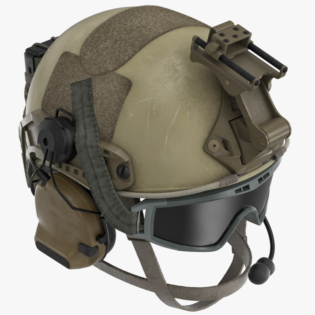 3d Model Ballistic Combat Helmet