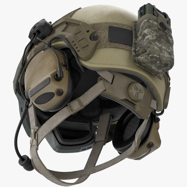 3d model ballistic combat helmet