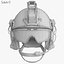 3d model ballistic combat helmet