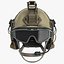3d model ballistic combat helmet