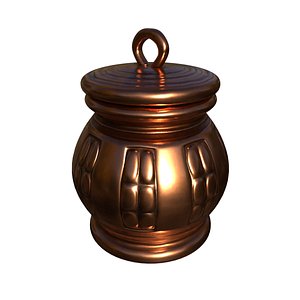 copper inkwell 3D model