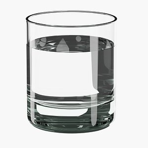Oldfashioned Drinking Glass 3D model