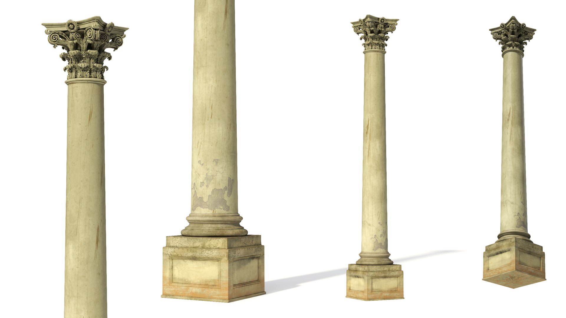 Old Capitol Column 3D Model - TurboSquid 2217523
