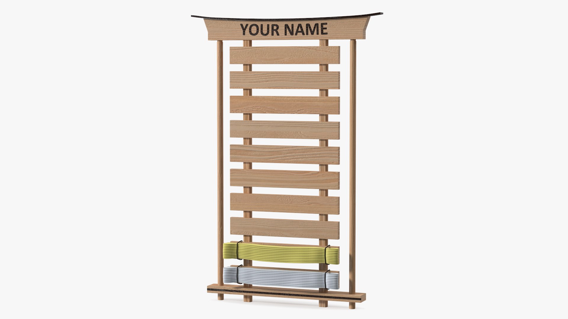 Belt Display of Martial Art Novice 3D model preview
