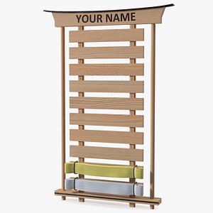 Belt Display of Martial Art Novice model