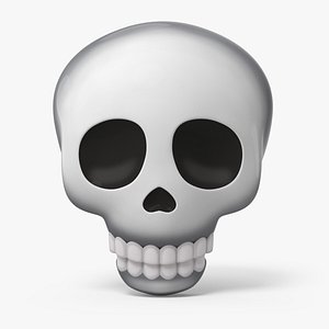 3D Emoji Skull model