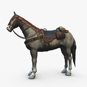 adventurer horse armor saddle model