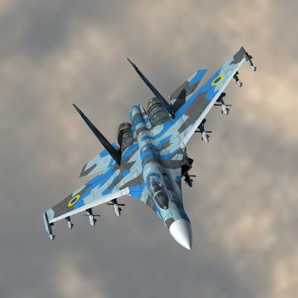 modelo 3d Flanker de la Fuerza Aerea de Ucrania TurboSquid 850297
