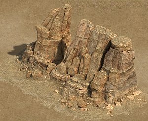3D A group of stone model value 3D model996