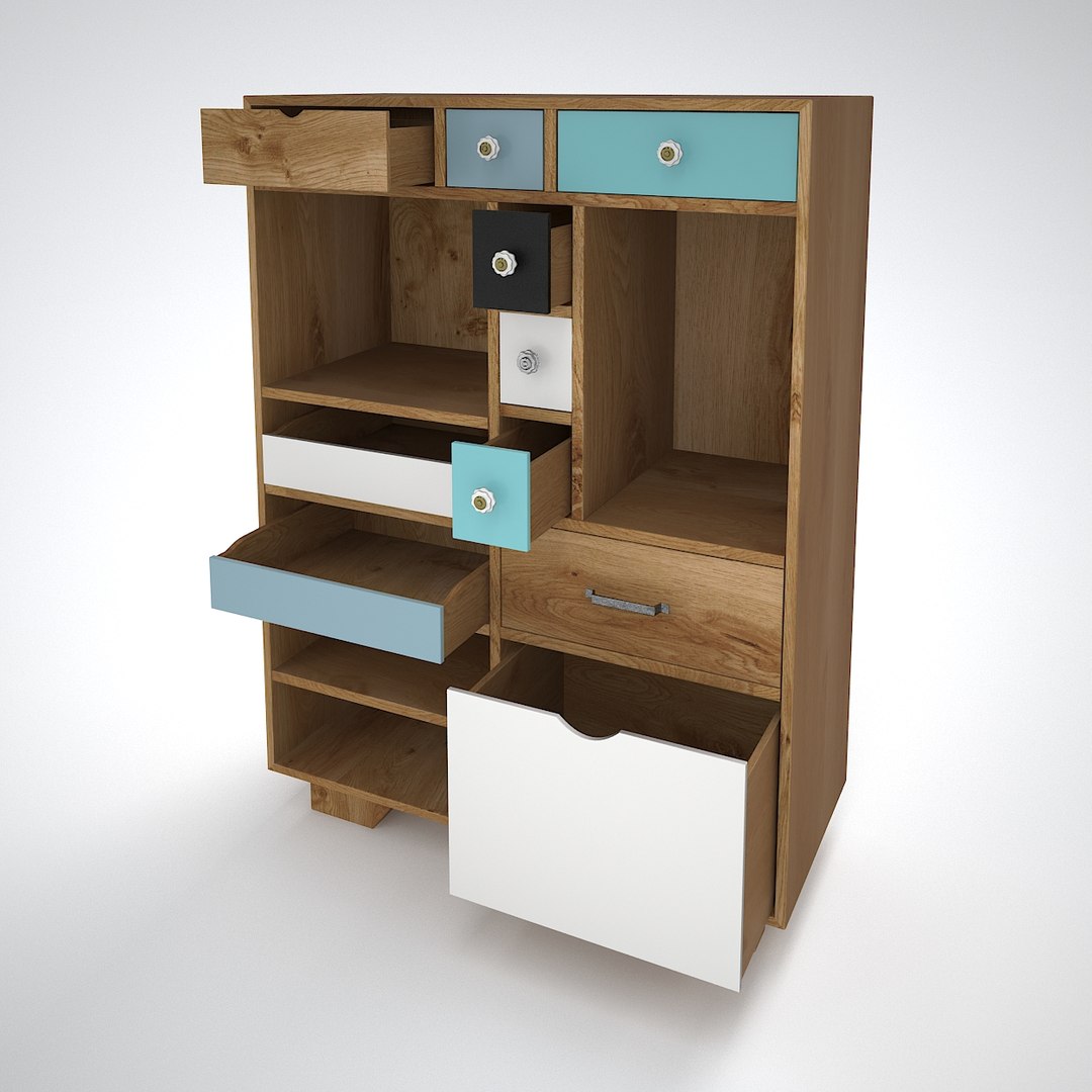 3d model of commode ingeborg