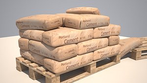 Cement Bags on Pallet free