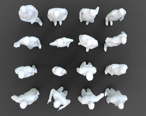 3D architectural stylized human character model | 1147650 | TurboSquid