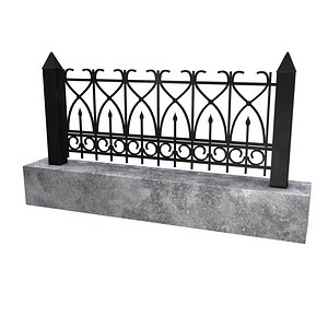 3D fence granite block