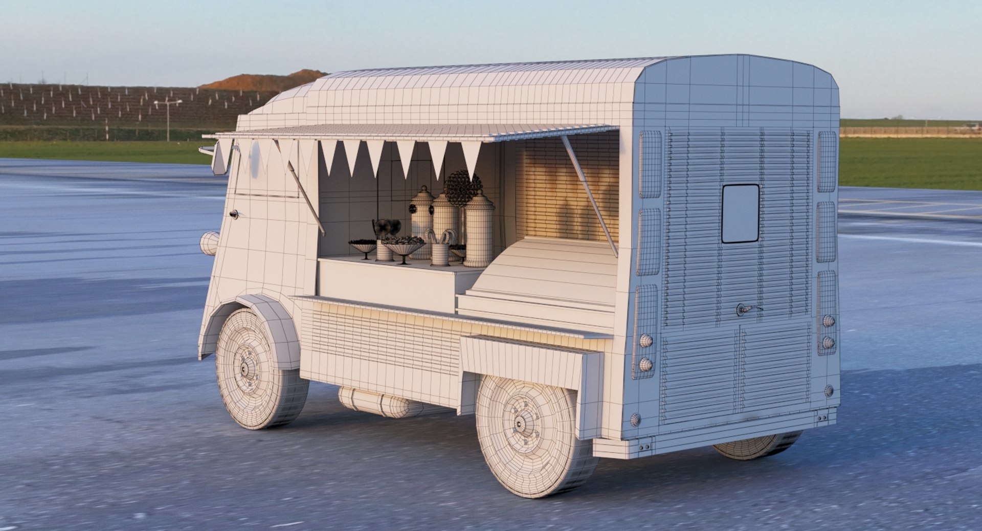 Ice Cream Candy Truck 3D - TurboSquid 1280371