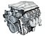 v8 supercharged engine 3D model