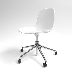 3D interior normann form swivel chair