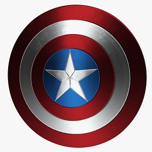 3D captain america shield