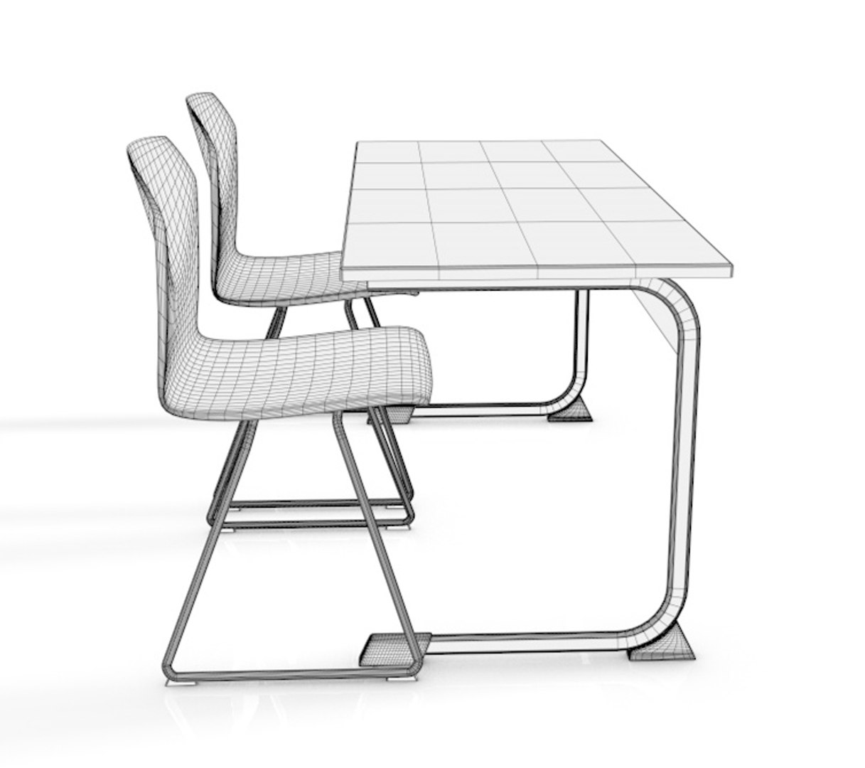 School Table Model - TurboSquid 1233915
