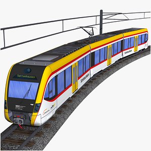 3D caf nexio class 455 - schoenbuchbahn - german electric passenger train