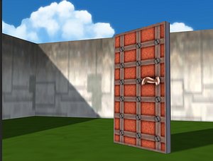 3d retro gaming reinforced door