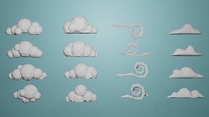 clouds 3D model