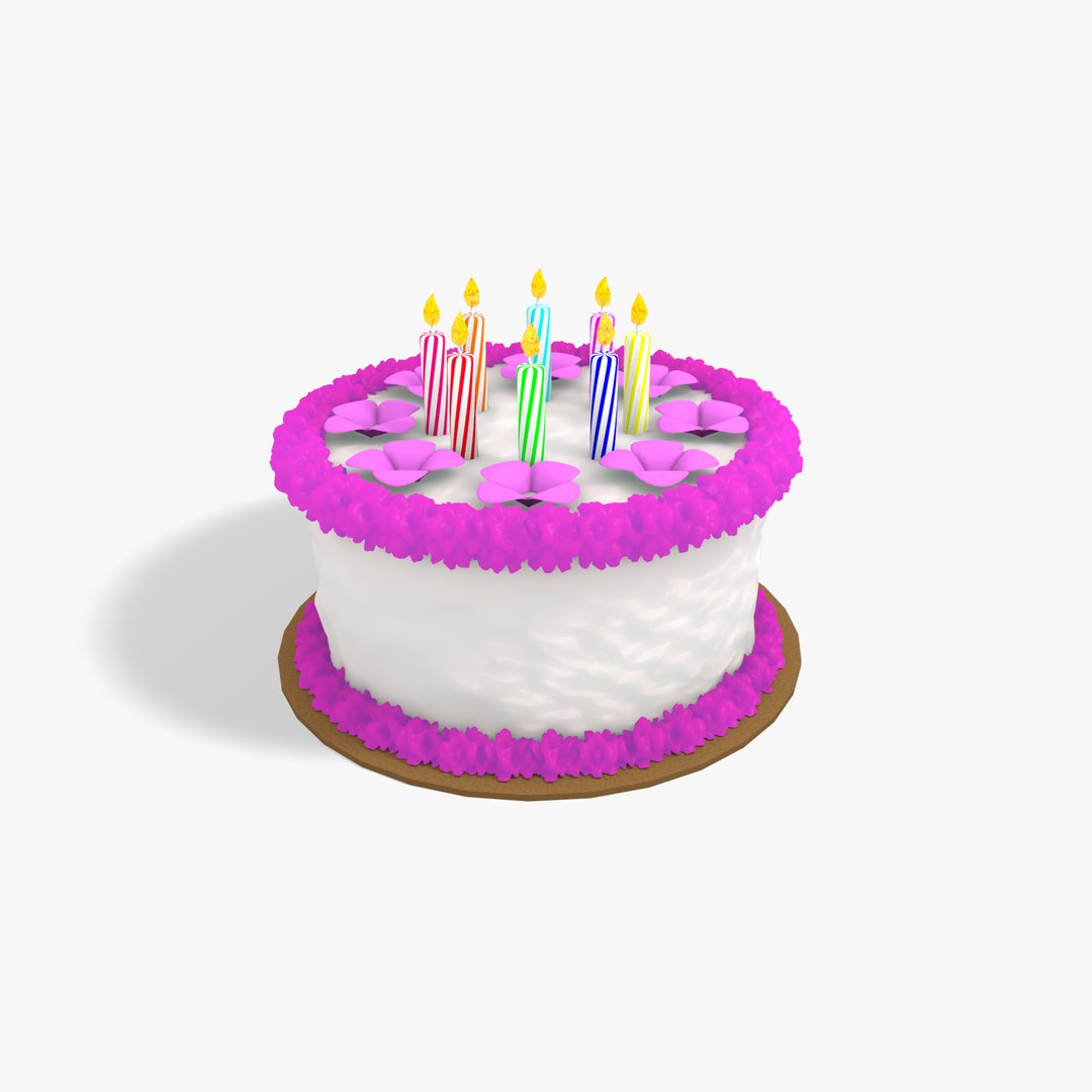 Birthday Cake 3d model - CadNav
