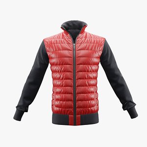 Winter jacket Red Low-poly