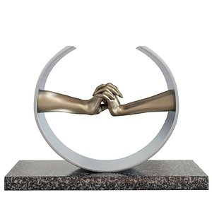 Lorenzo Quinn Sculpture During Love bronze