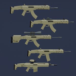 Five Automatic Weapons - USA Magpul