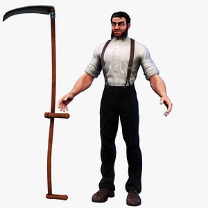 3D model Stylized Victorian Farmer