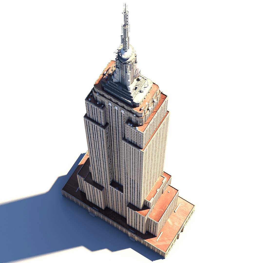 3d model empire state building