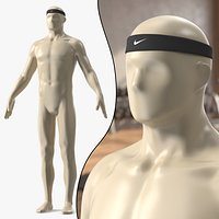 Nike Sports Headband on Mannequin