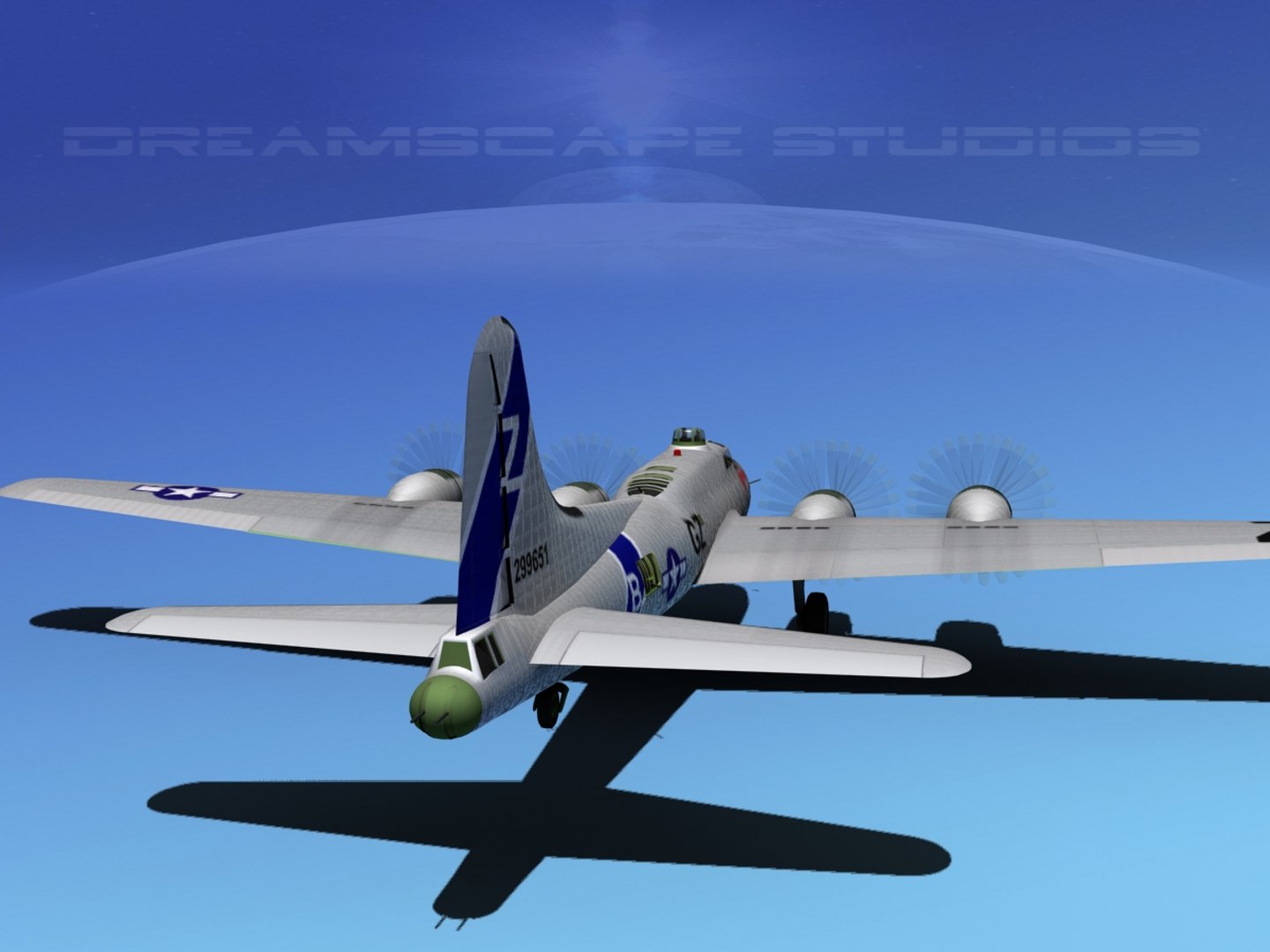 3d Model B-17 Boeing Flying Fortress