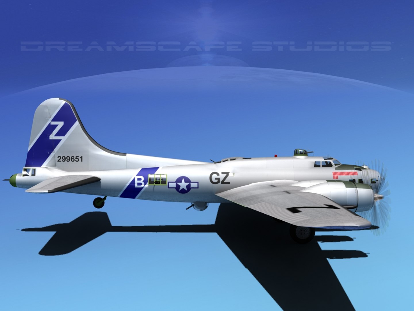 3d Model B-17 Boeing Flying Fortress