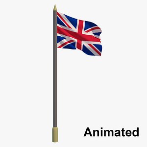 British Flag - United kingdom - Animated