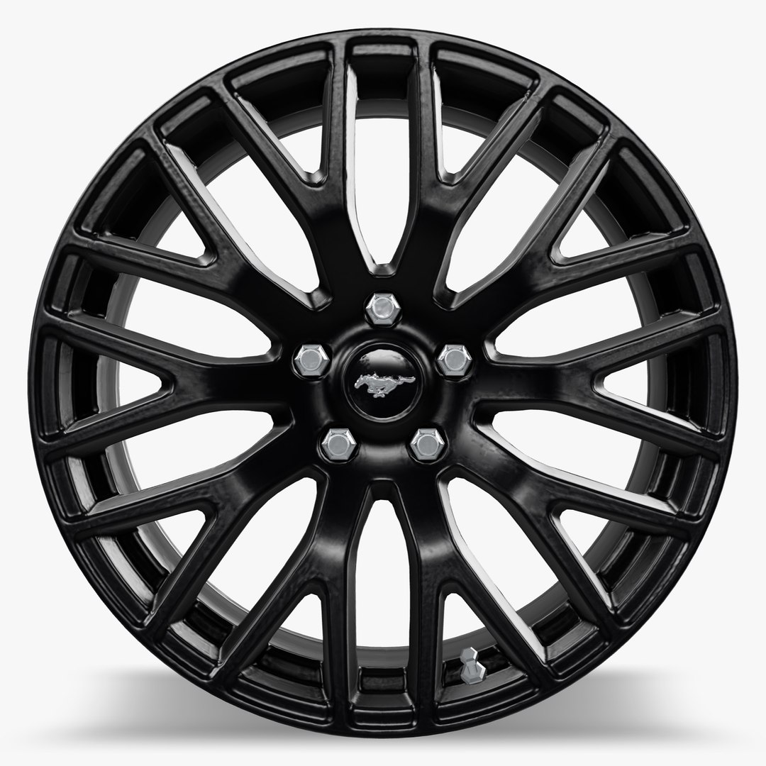 3D Ford Performance GT Performance Pack Wheel Matte Black Mustang ...